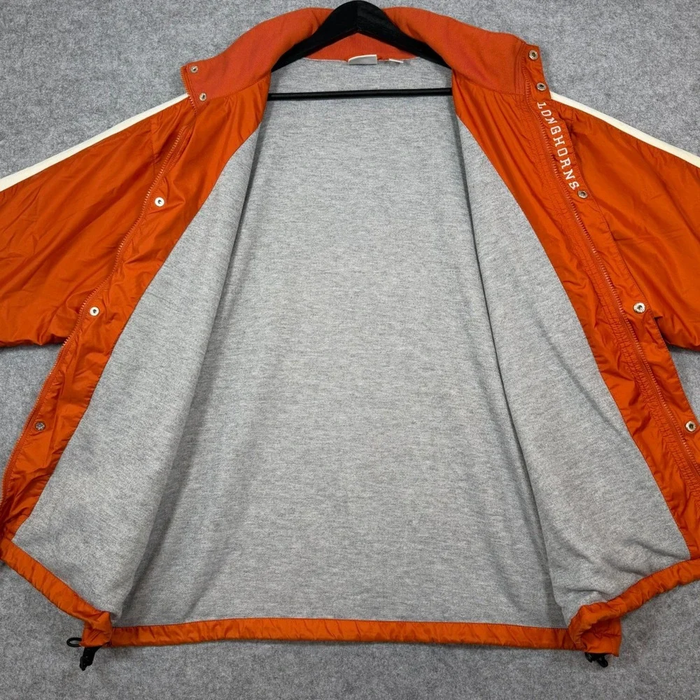 Vintage 90s Texas Longhorns Red Oak Fleece Lined Windbreaker Jacket XL NCAA